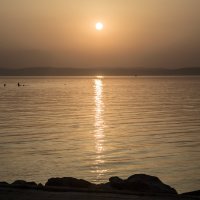 Закат, озеро Балатон :: Gennadiy Karasev
