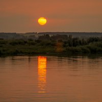Закат на реке :: Сергей Тагиров