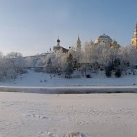 Торжок. Панорама борисоглебского монастыря. Зима :: Александр Горбунов