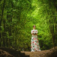 Фотосессия в бамбуковом лесу :: Pavel Shardyko