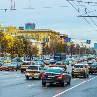 Москва, Ленинградский проспект. Утренняя пробка. :: Игорь Герман