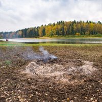 Осенние берега. Подготовка к купальному сезону 2017 :: Андрей Куприянов