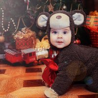 Новогодняя фотосессия для малыша :: марина алексеева