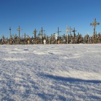 Гора крестов. Белое безмолвие. :: Людмила Жданова