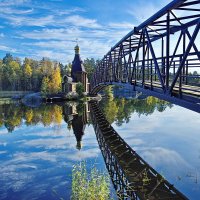 ЦЕРКОВЬ АНДРЕЯ ПЕРВОЗВАННОГО. Вокруг Ладоги. :: Виталий Половинко