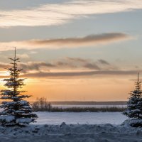 winter sunset :: Dmitry Ozersky