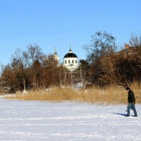 Льдом сковало реку, на благо человеку . :: Валентина ツ ღ✿ღ