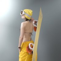девушка с сноубордом :: Михаил Макаров