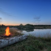 На Клязьме, в ожидании ночи... :: Юрий Клюшкин