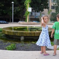 18.07.13 Тель-Авив, дети у фонтана... :: Борис Ржевский
