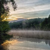 утро.река.туман на воде.. :: юрий иванов