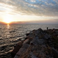 Закат на Финском заливе. :: Сергей 