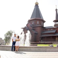 свадьба около Храма Всех Святых в Минске :: Екатерина Гриб