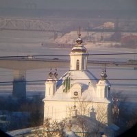Храм в телескопе. :: ЛюдМила Евдокимова
