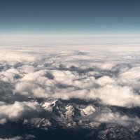 горы швейцарии из окна самолета 1 :: Андрей Бондаренко