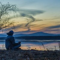 evening at the lake in November :: Dmitry Ozersky