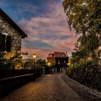 autumn evening in a small town :: Dmitry Ozersky