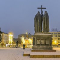 Москва. Вид от Ильинского сквера на Славянскую площадь. :: В и т а л и й .... Л а б з о'в