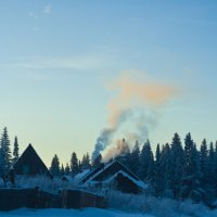 «Зимнее утро в деревне » :: Александр Гладких