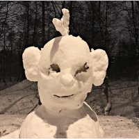 Снеговик - инопланетянин. :: Валерия Комова