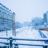 Москва. Снегопад. :: Игорь Герман
