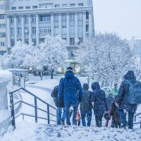 Москва. Снегопад. :: Игорь Герман