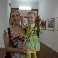 На открытии выставки в НГХМ. :: Наталья Золотых-Сибирская