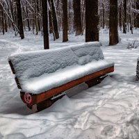 зима.скамейка.снег.. :: юрий иванов