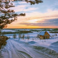 Весенний вечер в деревне... :: Александр Никитинский