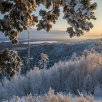 winter evening in the mountains :: Dmitry Ozersky