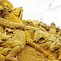Выставка песчаных скульптур: " Века минувшие..." :: Владимир Драгунский
