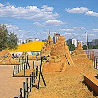 Выставка песчаных скульптур в Коломенском. :: Владимир Драгунский