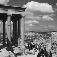 Северный четырехколонный портик храма Эрехтейон. Афинский Акрополь. :: Lmark 