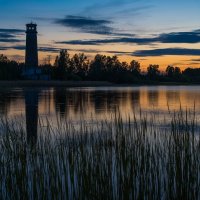 Закатный вечер на Лебяжьем озере. :: Виктор Евстратов
