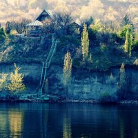 Дачки,деревеньки по  берегам волжским. :: Тамара Бучарская