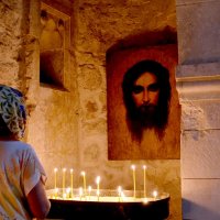 Разговор наедине. Икона "Моргающий Иисус" в монастыре Сурб-Хач. :: Ольга Голубева