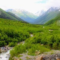 Вид с водопада Алибек :: Вячеслав Случившийся