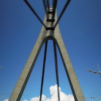 Однопилоновая вантовая система Московского моста :: Тамара Бедай 