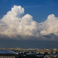 Кремовая подушка над городом :: Лена *