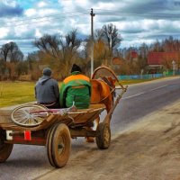 Одна лошадиная сила. Передний привод… (рис.) :: Глeб ПЛATOB