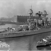 USS "Arizona" upon completion of modernization, Norfolk Navy Yard, 2.03.1931. :: Александр 