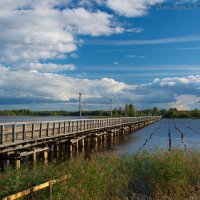 Мост на остров Огненный ,Вологодская область. :: Борис Устюжанин