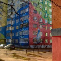 Цветные дома в Раменском :: Екатерина Т.