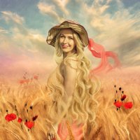 пшеничный портрет :: Анастасия Аникеева