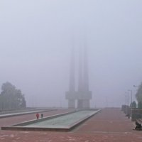 Витебск в тумане. :: Андрей Самуйлов