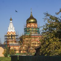 Храм иконы Божей Матери Всецарица. г. Щербинка. реставрация :: Петр Беляков