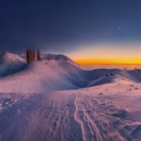 Снежные сумерки в горах :: Фёдор. Лашков