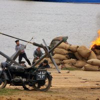 Парк Северное Тушино. Реконструкция боя в день ВМФ. :: Жанна Кедрова