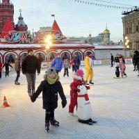 Детки всех возрастов рвутся на лёд. :: Татьяна Помогалова