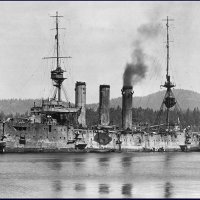 "HMS Cornwall".аrmoured cruiser, after the Battle of the Falkland Islands on 8.12.1914. :: Александр 